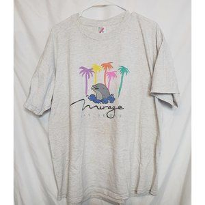 Vintage Mirage Las Vegas Dolphin Tshirt 90s Retro Jerzees XXL Made USA